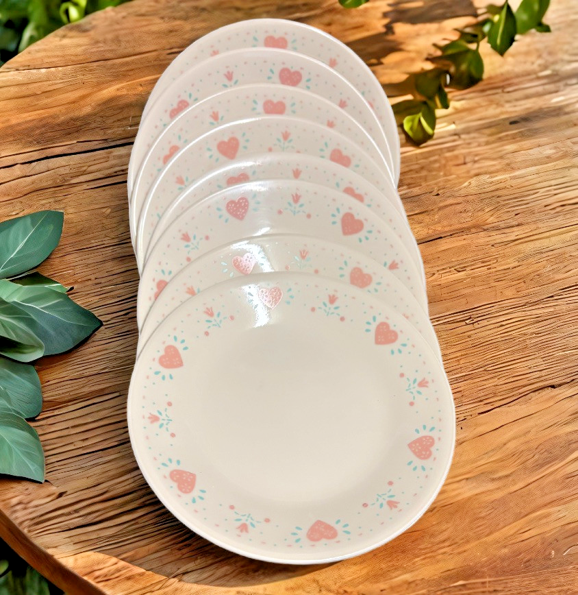Corelle FOREVER YOURS 8-Bread & Butter Plates Corningware Dessert Dish