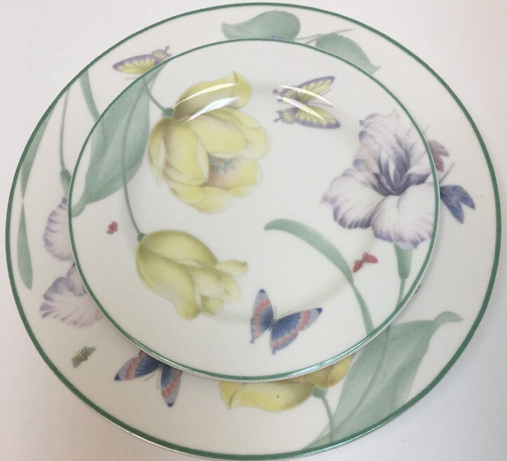 Epoch Garden Walk 3 Piece Place Setting Service For 2-E125 Oven Safe Floral
