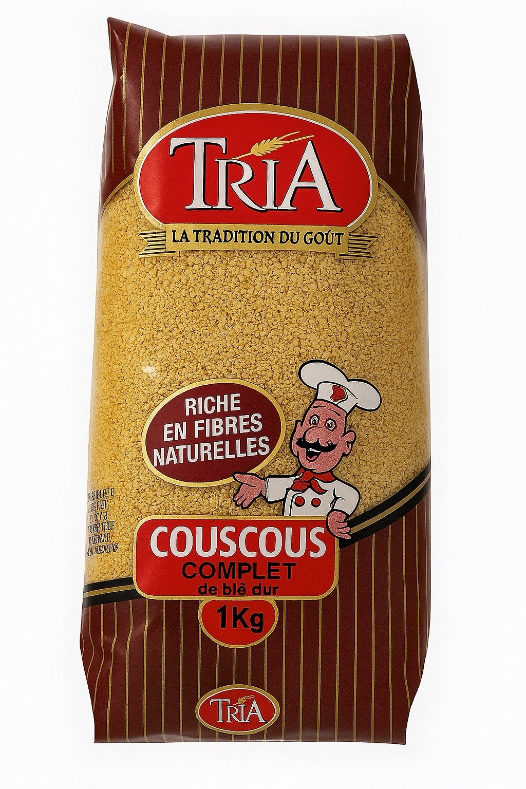 COUSCOUS TRIA 2-Whole Wheat Fine Complet Moroccan Vegan Vegetarian No MSG