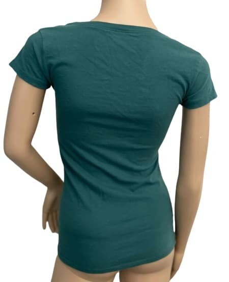 T-Shirt OWL be Home for Christmas L.O.L. VINTAGE Sm. V-Neck Cap Sleeves Green