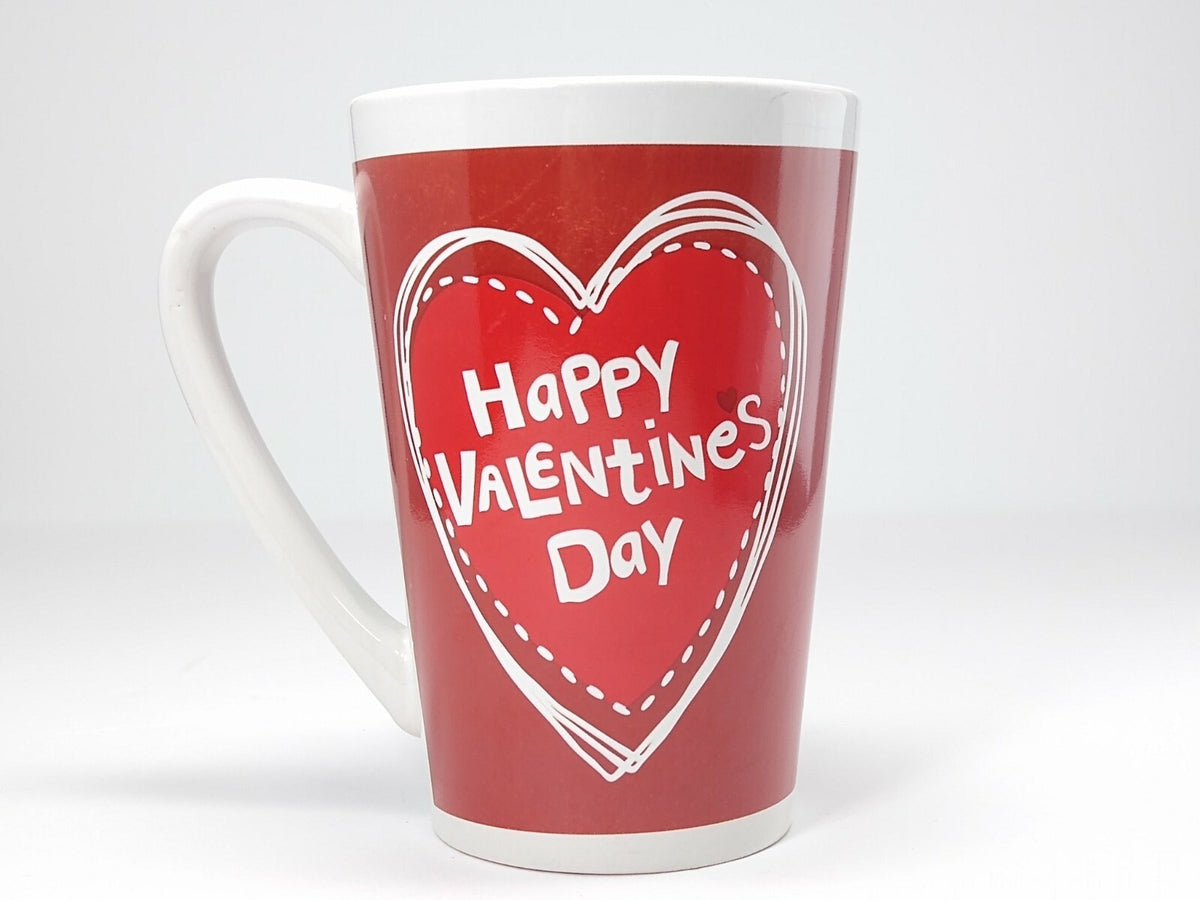 MTY INTERNATIONAL Ceramic Coffee Mug Collection  ( Love, Hearts) Valentine's Cup
