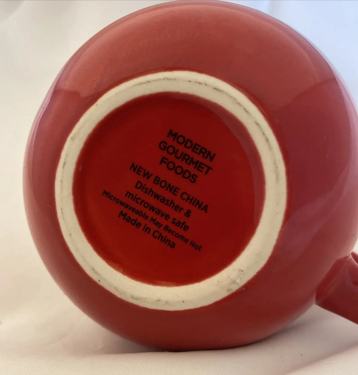 Godiva Belgium 1926 New Bone China Coffee Mug Red Cup Modern Gourmet Foods 16 oz