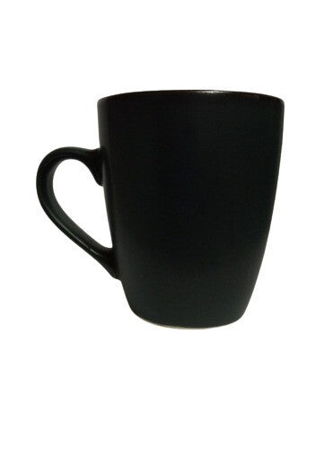 Gibson SOHO LOUNGE ROUND BURGUNDY 4-Mugs 12 oz Burgundy Inside Black Outside