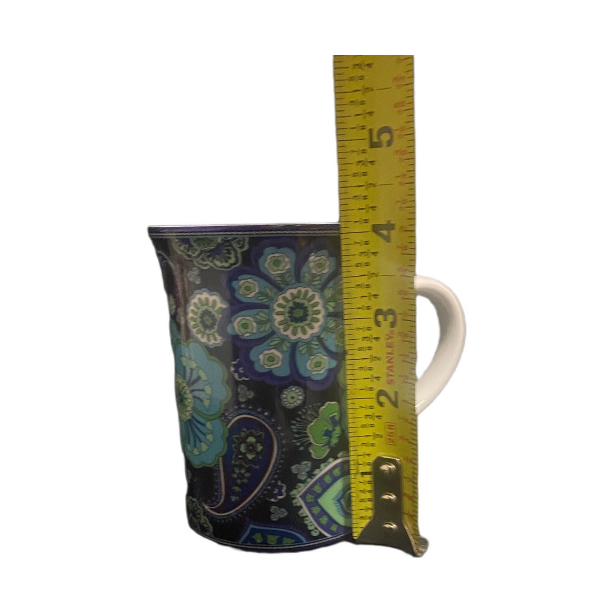 Vera Bradley BLUE RHAPSODY Mug (N0 Lid)  8 oz Coffee Tea Cup White Blue Floral