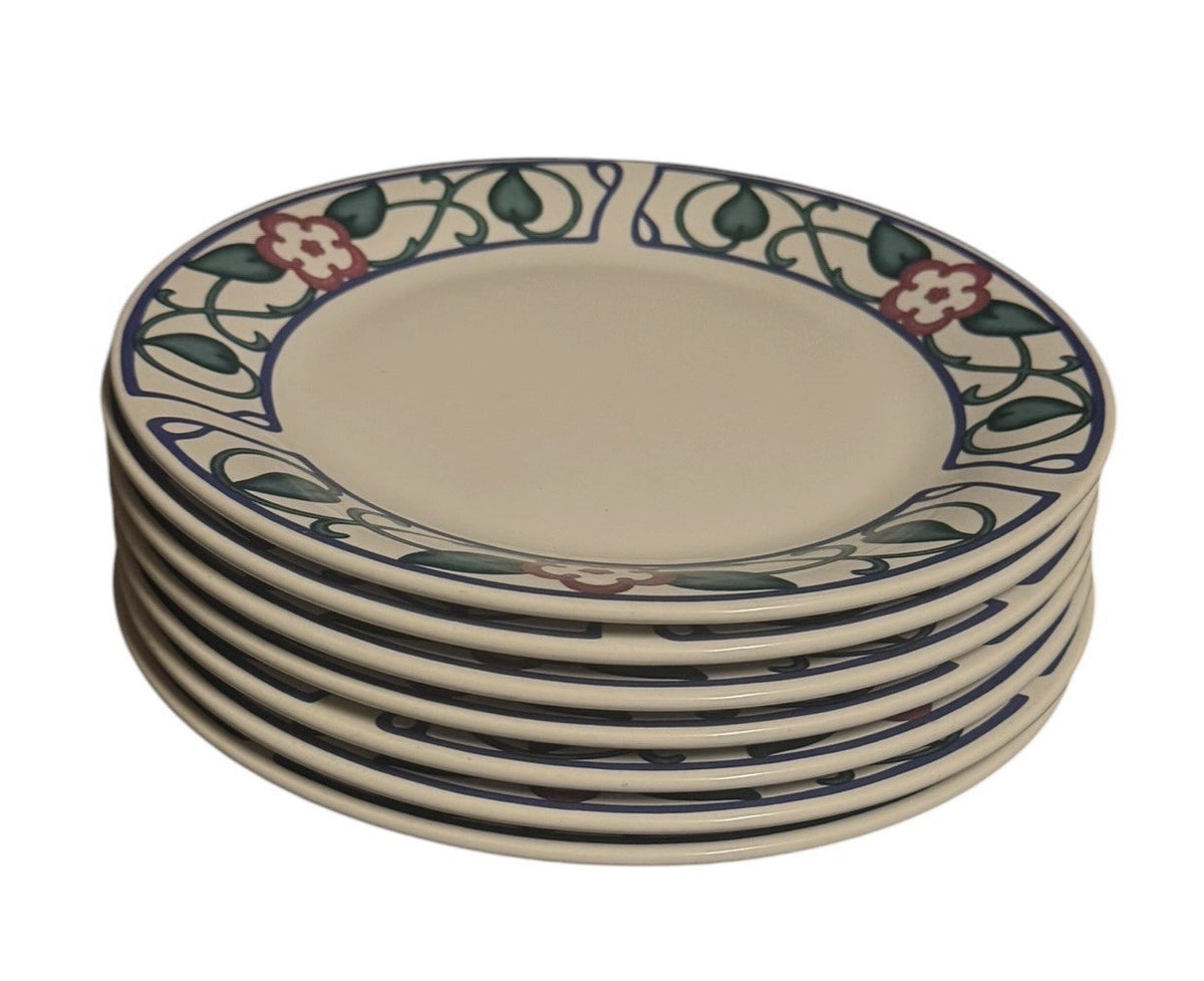 Pfaltzgraff Arbor Vine  Set of 7 Dinner Plates 10  1/4" D