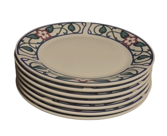 Pfaltzgraff Arbor Vine  Set of 7 Dinner Plates 10  1/4" D