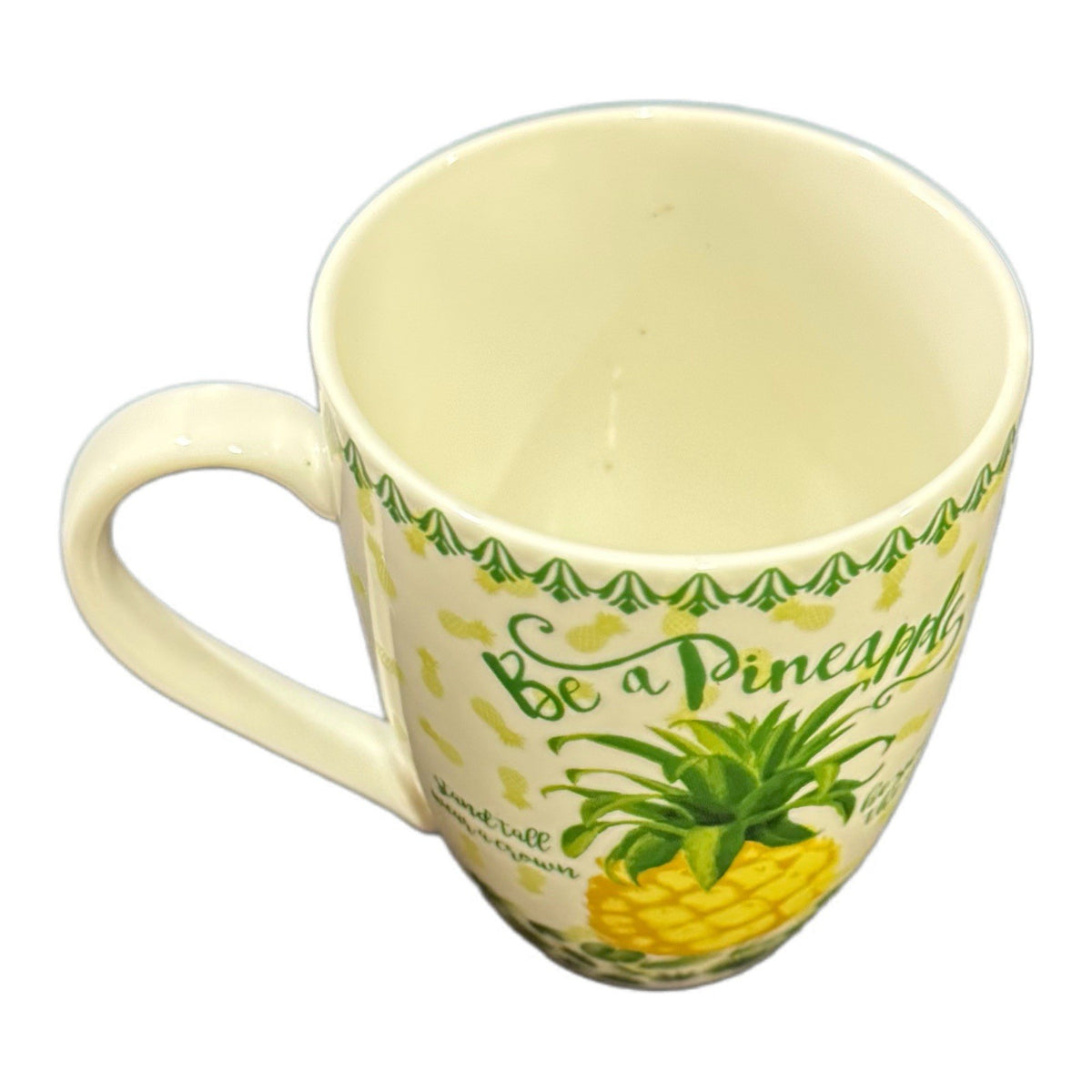 Unique Divinity Pineapple Mug – Be a Pineapple Quote – Tropical Ceramic Cup