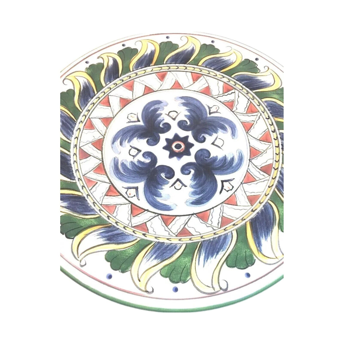Tabletops Unlimited DERUTA 4-Salad plates Hand-Painted Ceramic Dessert Dish