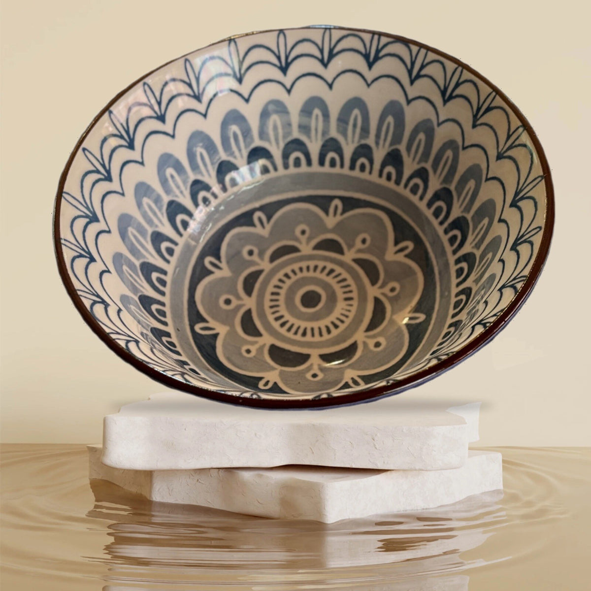 BIA Ooh La La  CORDON BLEU 2-Soup Cereal Bowls Ceramic Rice Dish Assorted Design