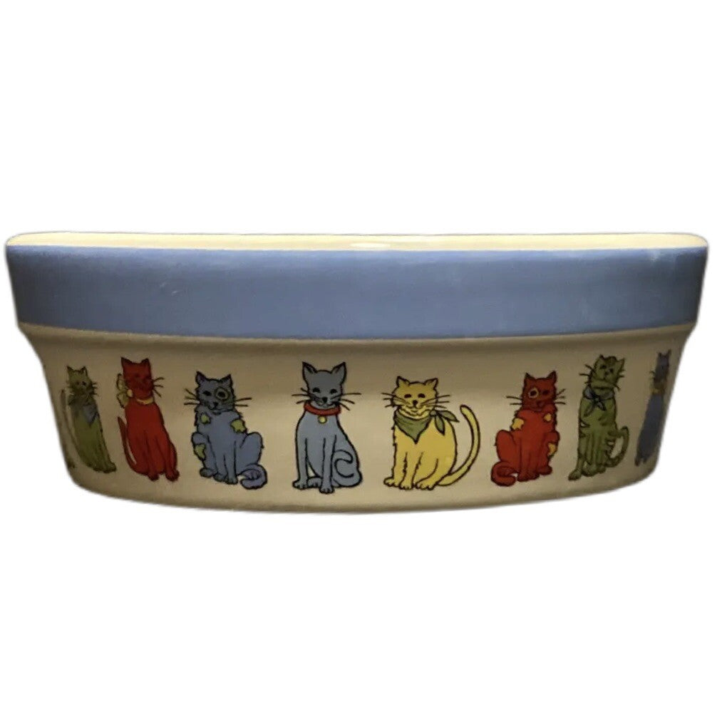 Signature Housewares My Friends Cat & Dog Food Water Bowls Set of 2 Ceramic