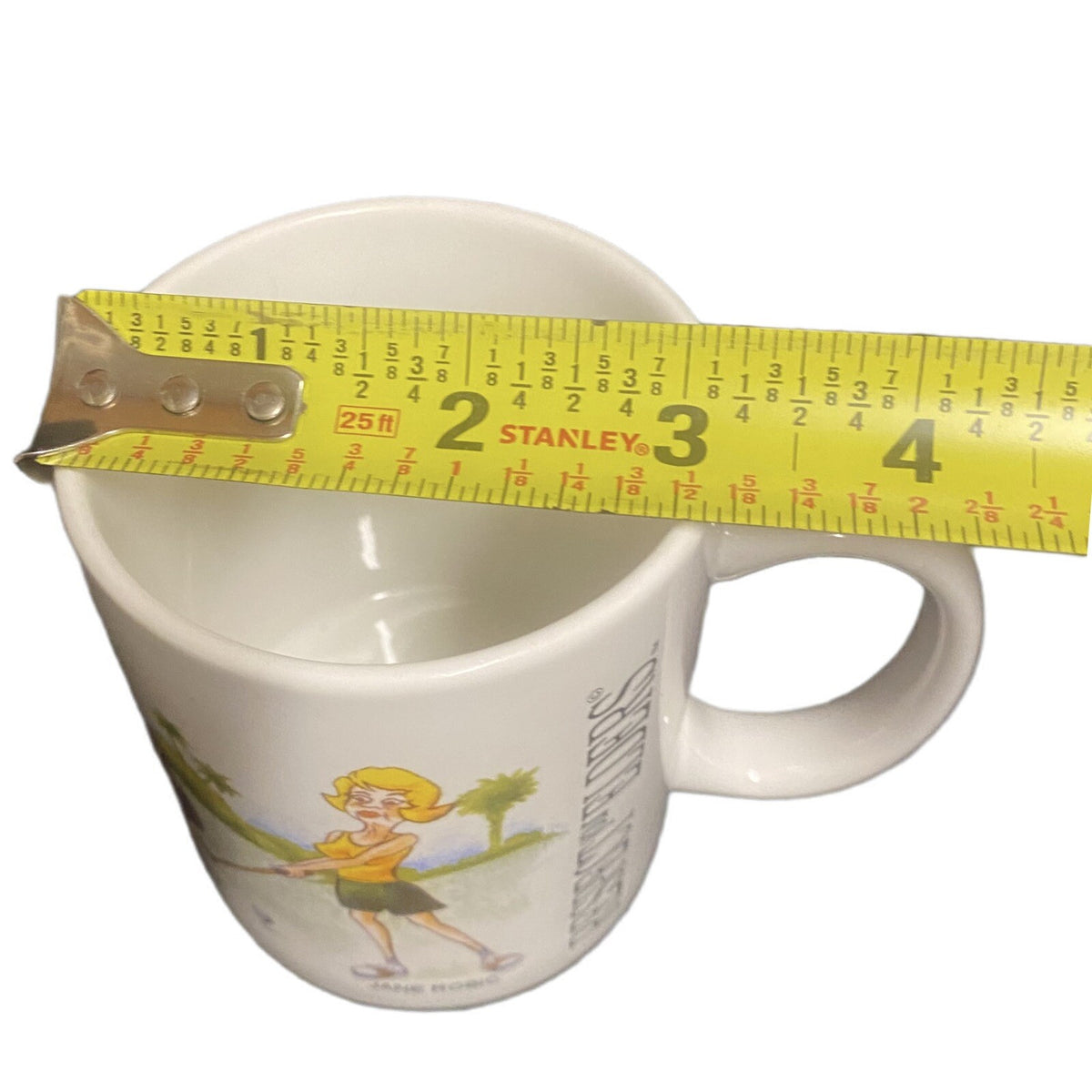 LINYI Mug RESPECT YOUR ELDERS Golf Ceramic Coffee Tea Cup Silver Phoenix 12 Oz