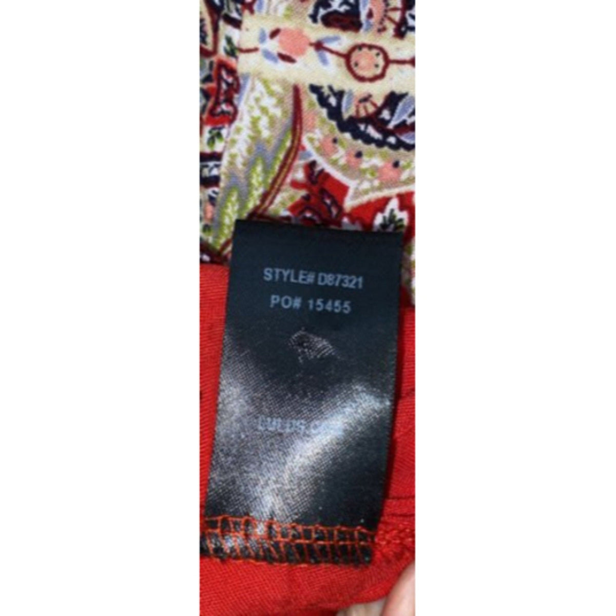 Lulu's Women Tank Top Red Sleeveless Blouse S. Paisley Sleeveless Crew Neck Boho