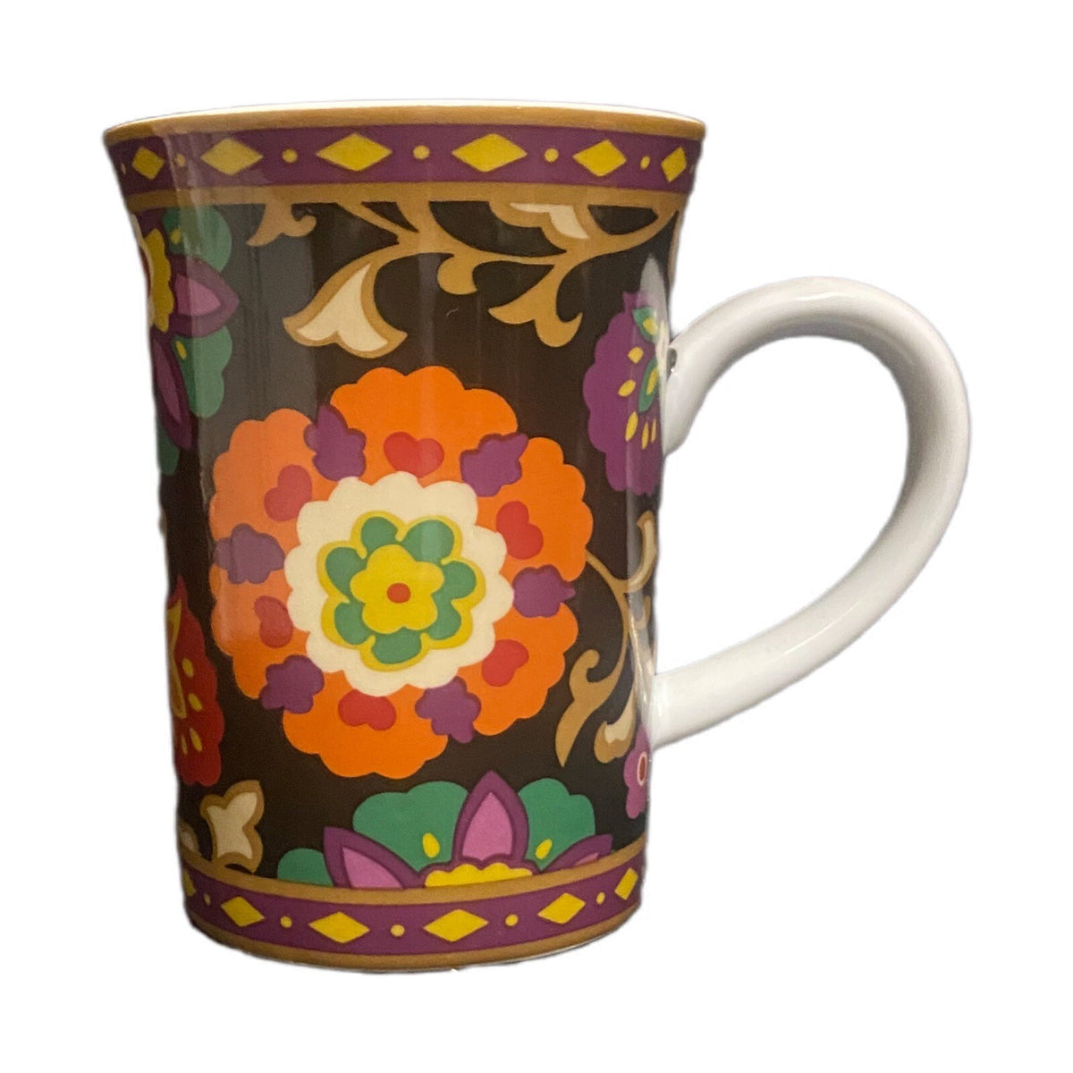 Vera Bradley SUZANI Mug (N0 Lid)  8 oz Coffee Tea Cup Floral Porcelain