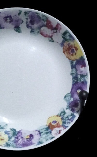 Gibson Designs ROMANCE 3-Coupe Soup Bowls 7 ½”D Ceramic Floral Dinnerware Dish