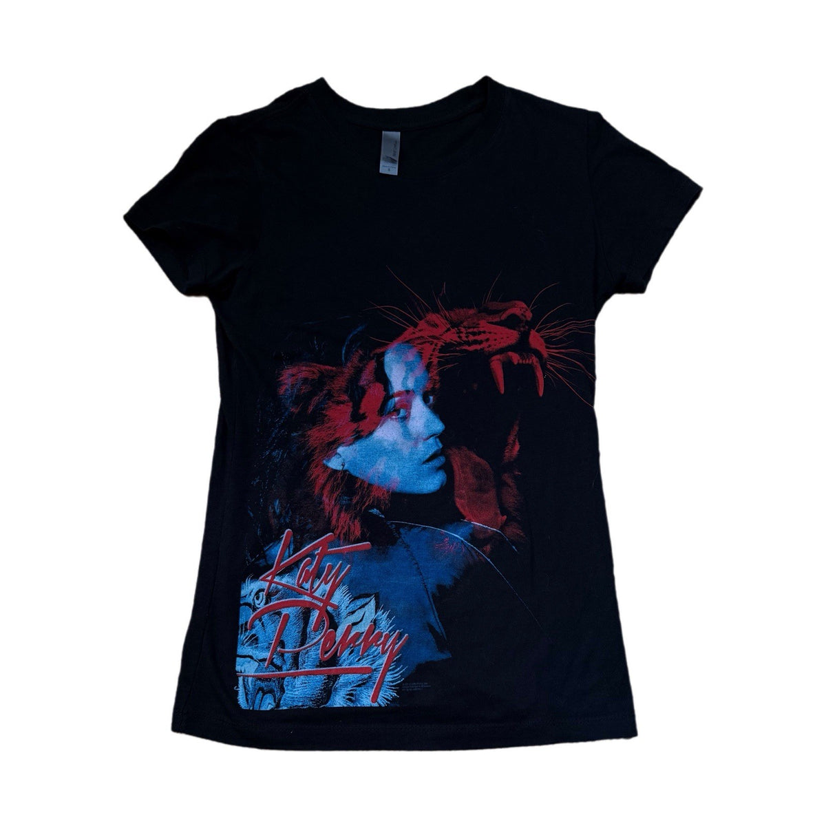 Katy Perry Women’s M Graphic Concert T-Shirt Black Tiger Roar Tour Tee