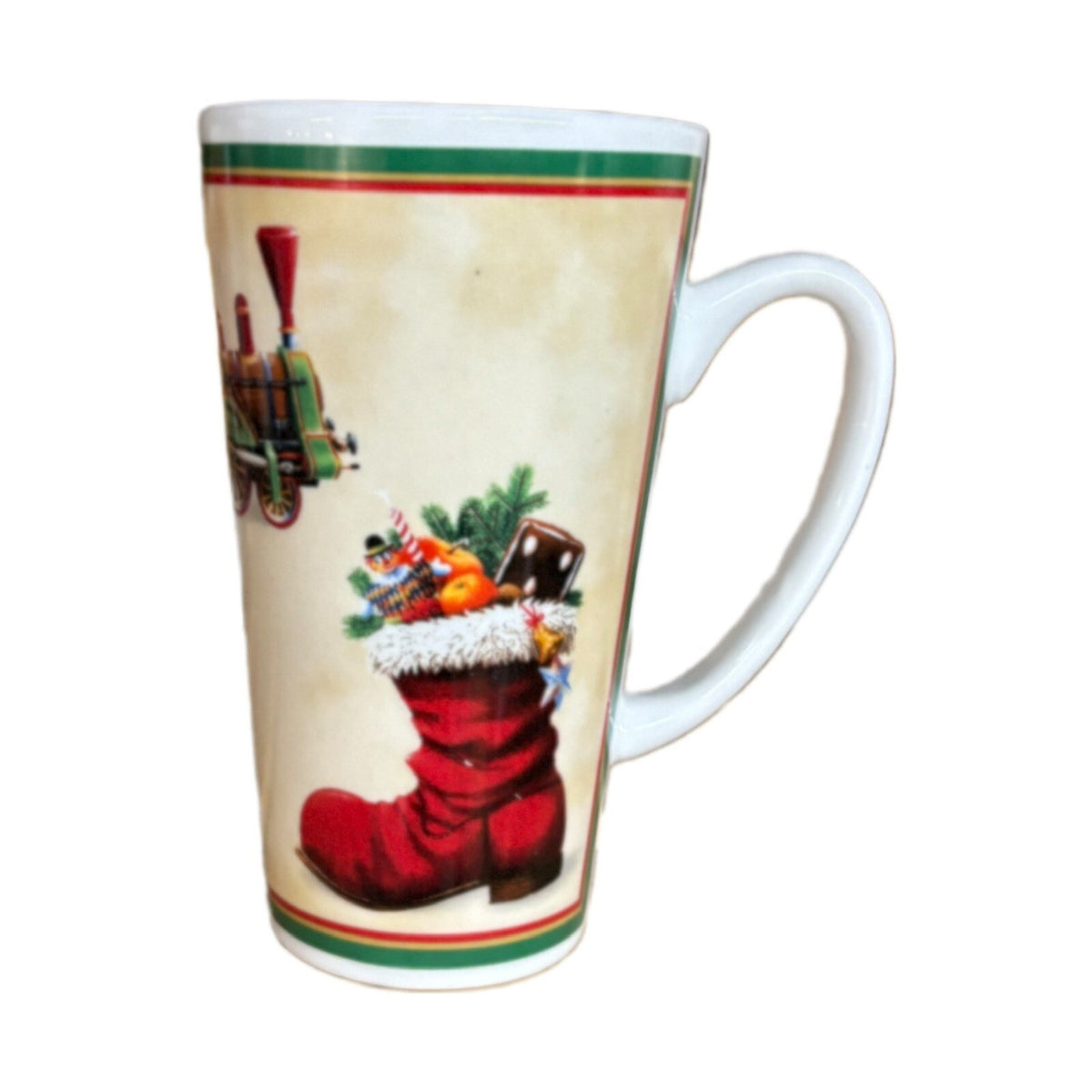 IHR Christmas Latte Mug IDEAL HOME RANGE Winter Coffee Tea Holiday Tall Cup