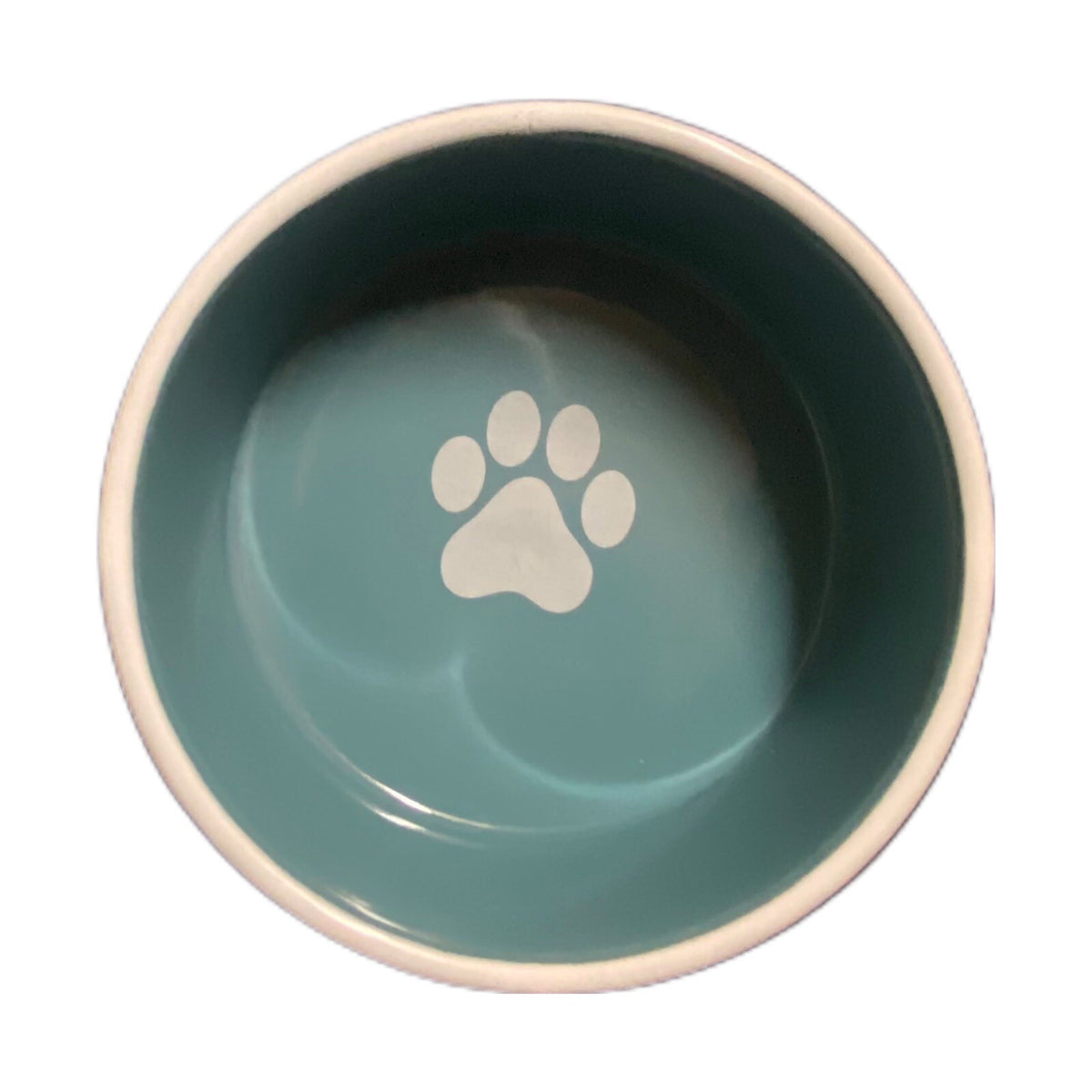 PetRageous Designs Pet Bowl Handcrafted Stoneware Cat Dog Food Water Dish Blue