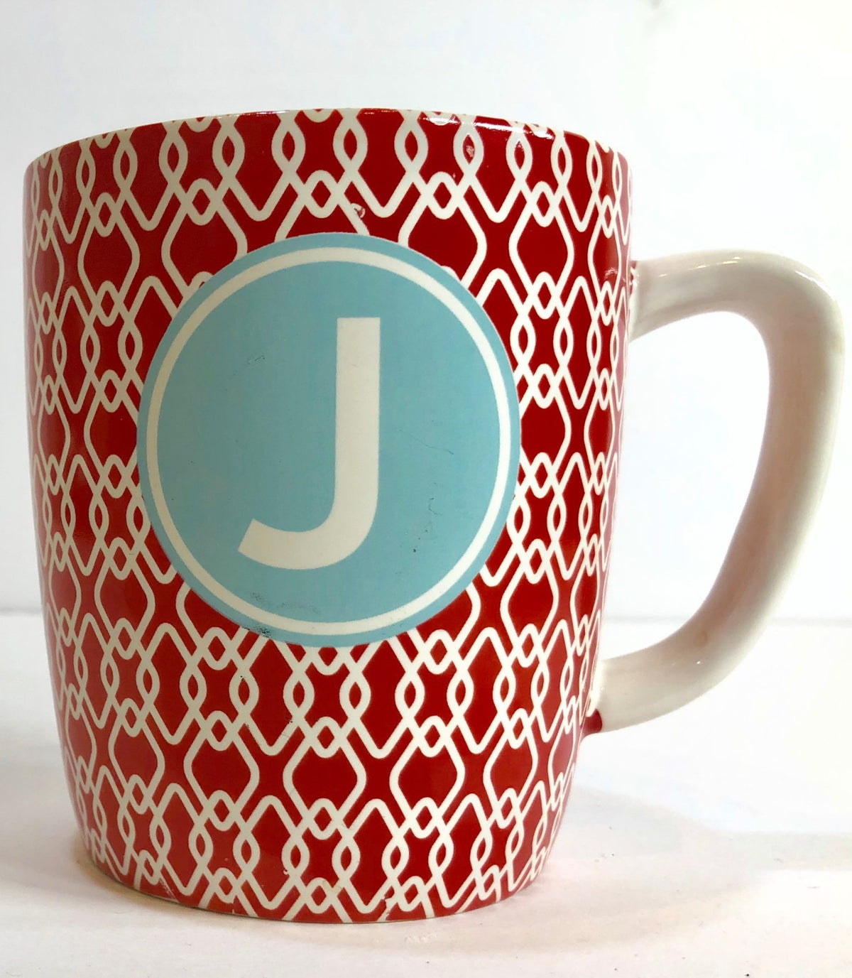 Target Stoneware Monogram Ceramic Coffee Cup Mug Personalized Letter Initial