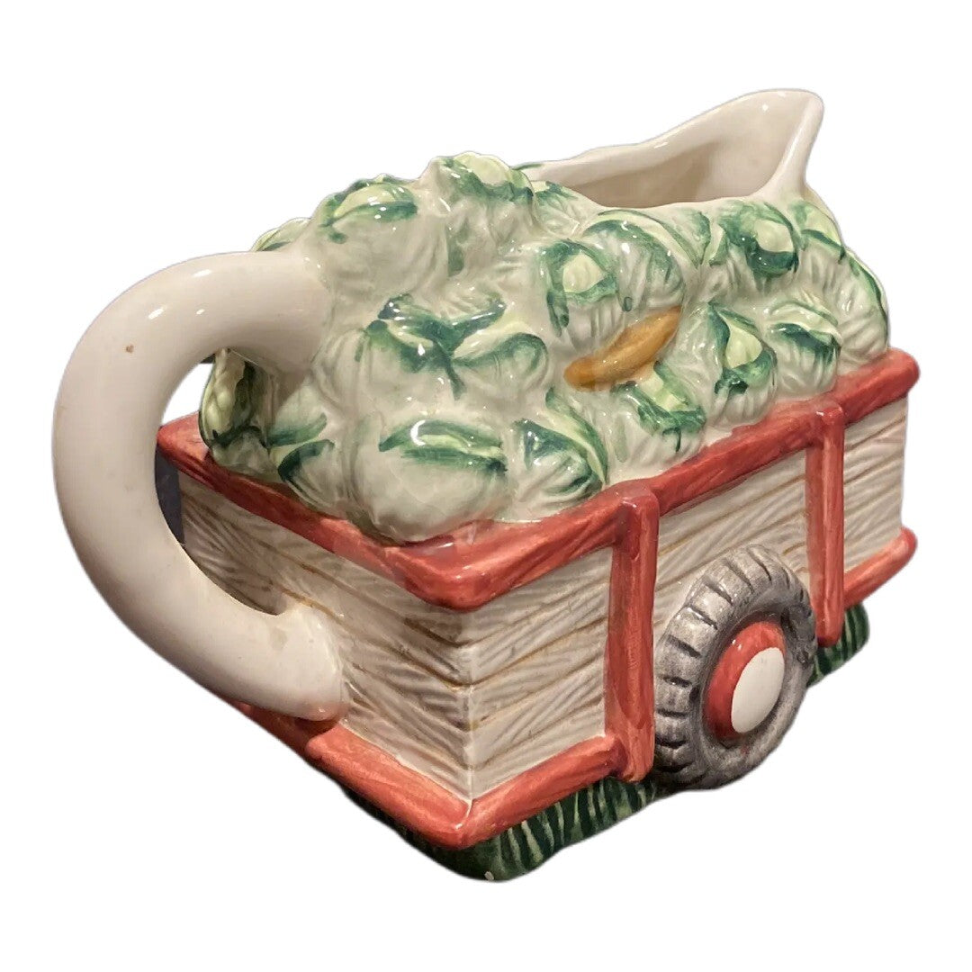 Cracker Barrel 3D Ceramic Creamer Milk 1998