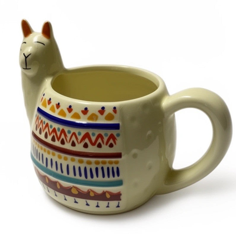 Modern Gourmet Foods Llama Alpaca 3D Ceramic Coffee Mug Cup 16oz