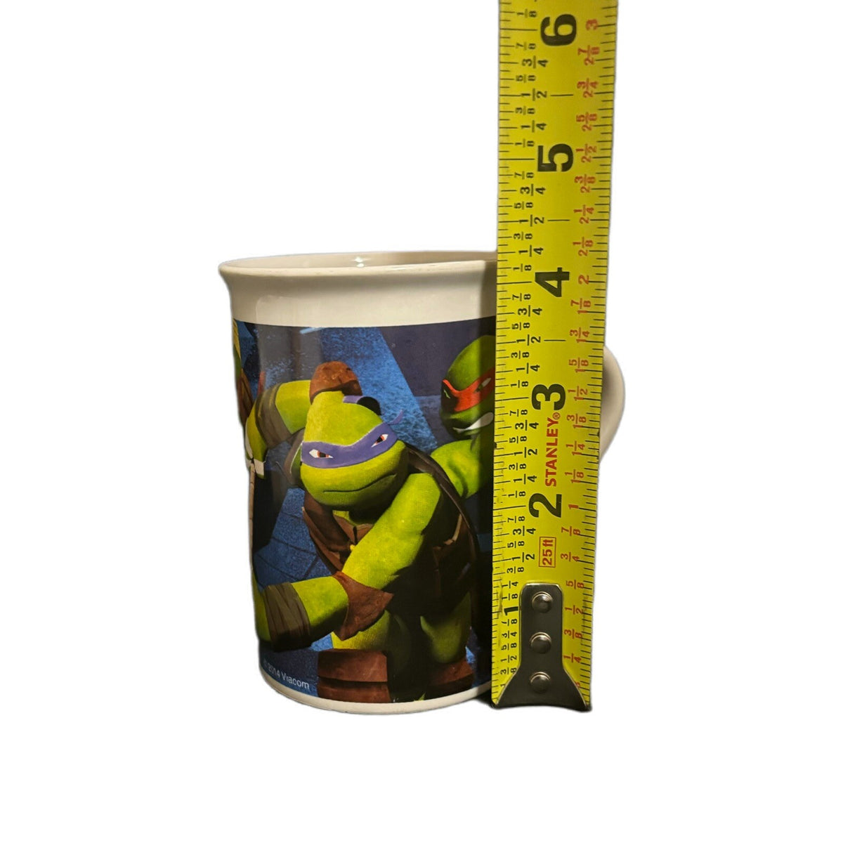 2014 Viacom TMNT Teenage Mutant Ninja Turtles Ceramic Coffee Mug Michelangelo