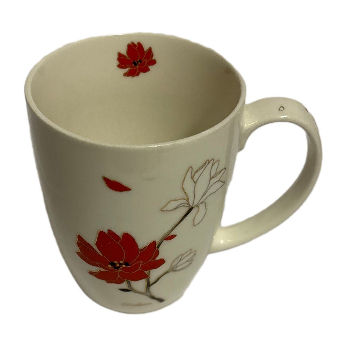 Korea Mug GOLDEN BELL New Bone China Signed Seolhwa ZN-Lee Gold Accent Floral