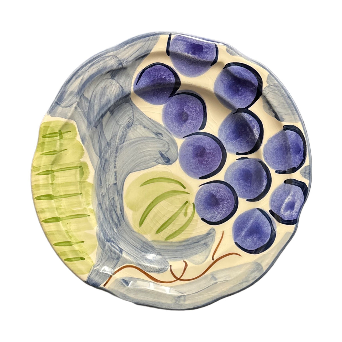 The Cellar 5 Salad Plates Portugal Scalloped Ceramic Dish Federated Dept. Stores