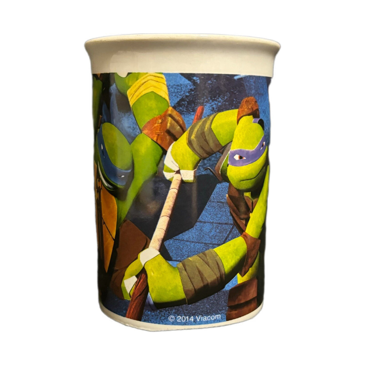 2014 Viacom TMNT Teenage Mutant Ninja Turtles Ceramic Coffee Mug Michelangelo