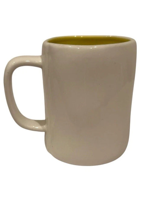 Rae Dunn YOU ARE MY SUNSHINE Ceramic Coffee Mug Yellow Interior 16 oz