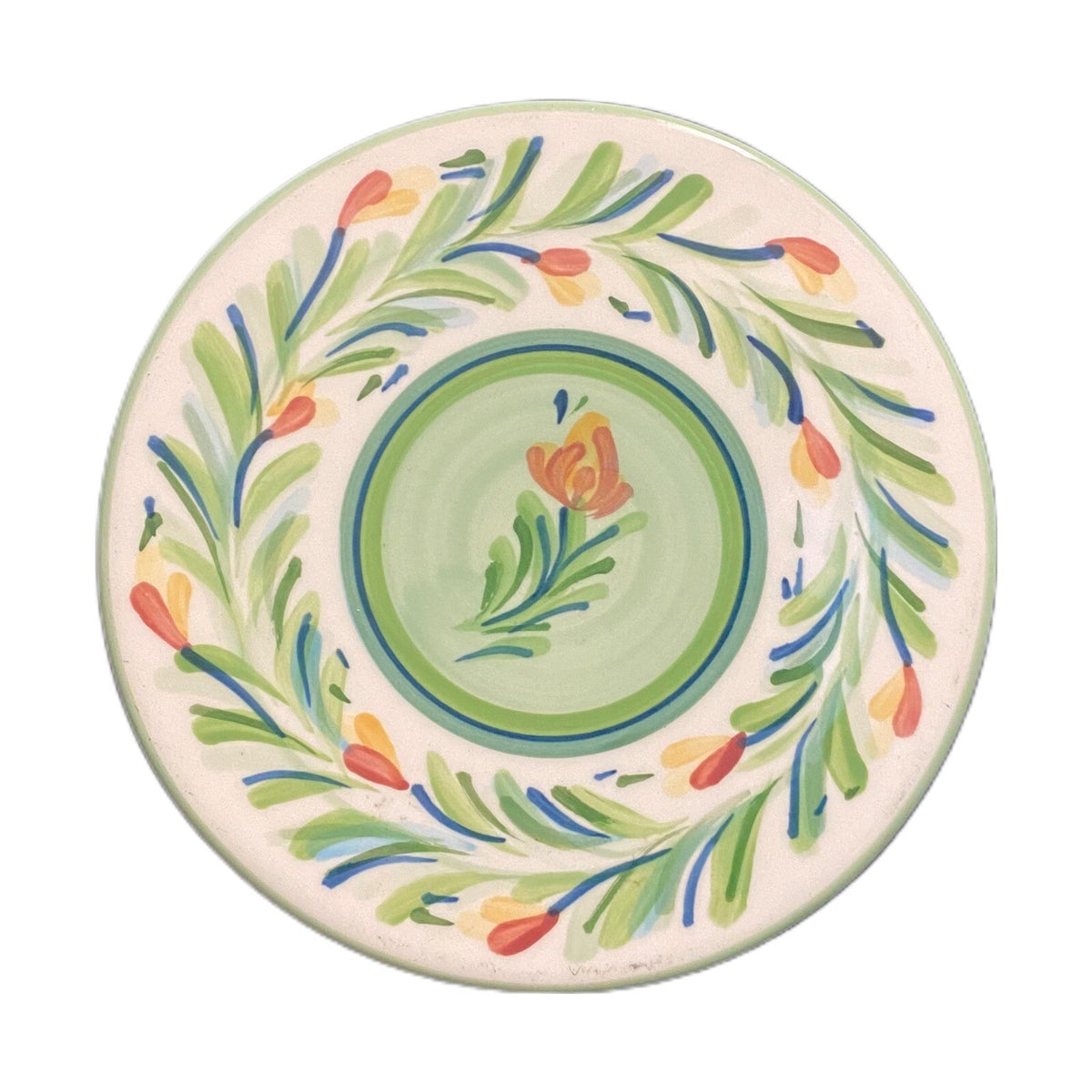 Gail Pittman 1-Dinner Plates 1-Green Trivet SIENA GARLAND Floral Southern Living