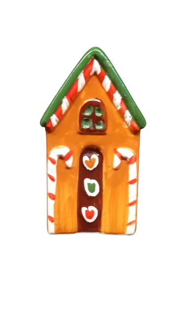 Vintage Christmas Holiday Salt-Pepper Shakers Gingerbread Man Gingerbread House