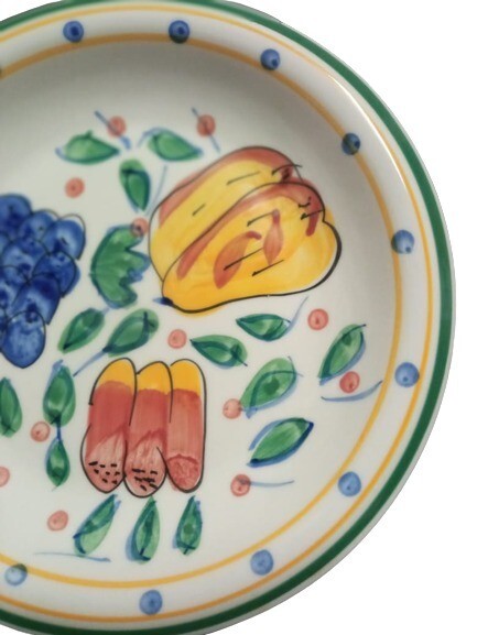 Gibson MEDITERRANEAN GARDEN Salad Plate 7 5/8" Fruits Dessert Appetizer Dish