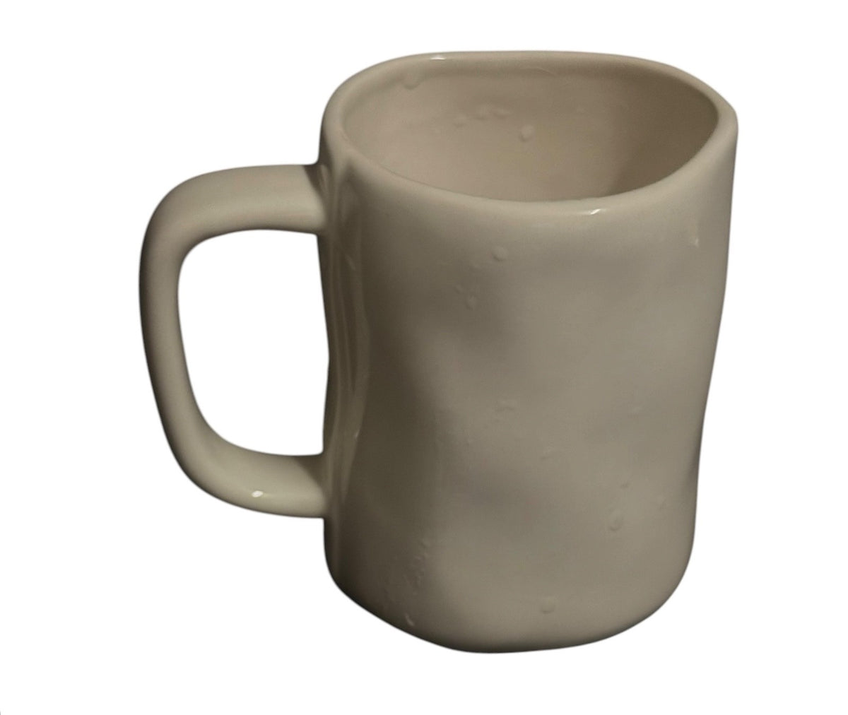 Rae Dunn COMFORT Ceramic Coffee Mug White Black Lettering 16 oz