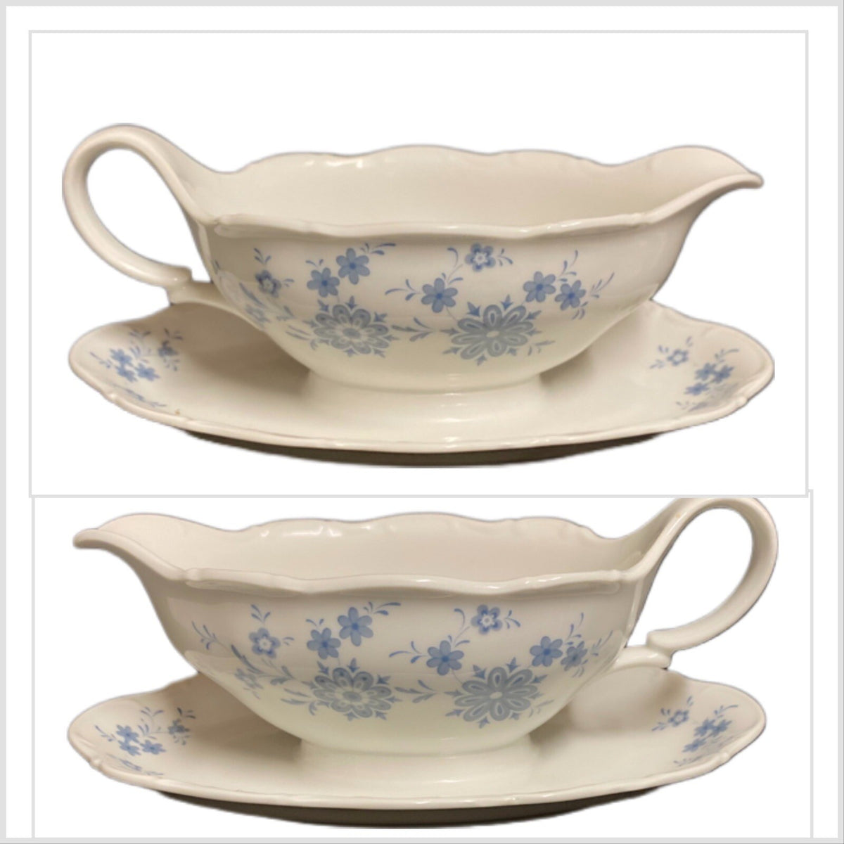 Seltmann CHRISTINA Weiden Gravy Boat Underplate Bavaria W. Germany Porcelain