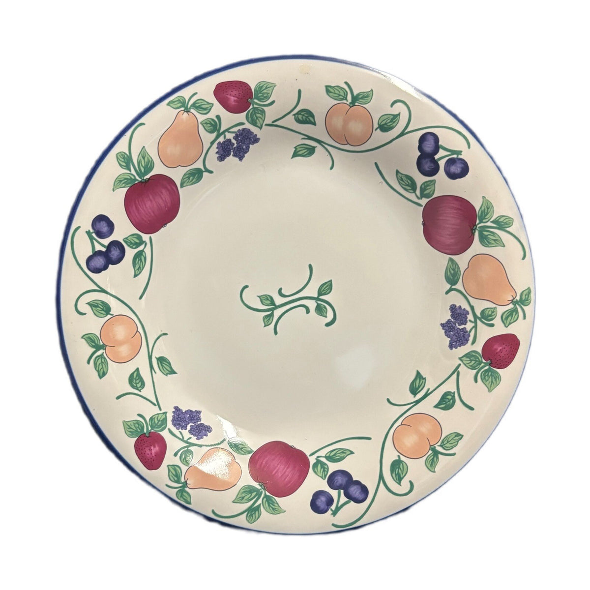 A Princess House 2-Salad Plates ORCHARD MEDLEY Ceramic Dessert Dishes
