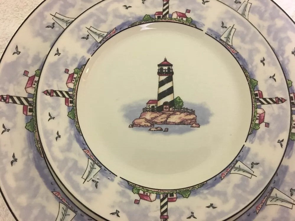 Light House Design 3pc Place Setting Service for 1 Lighthouse