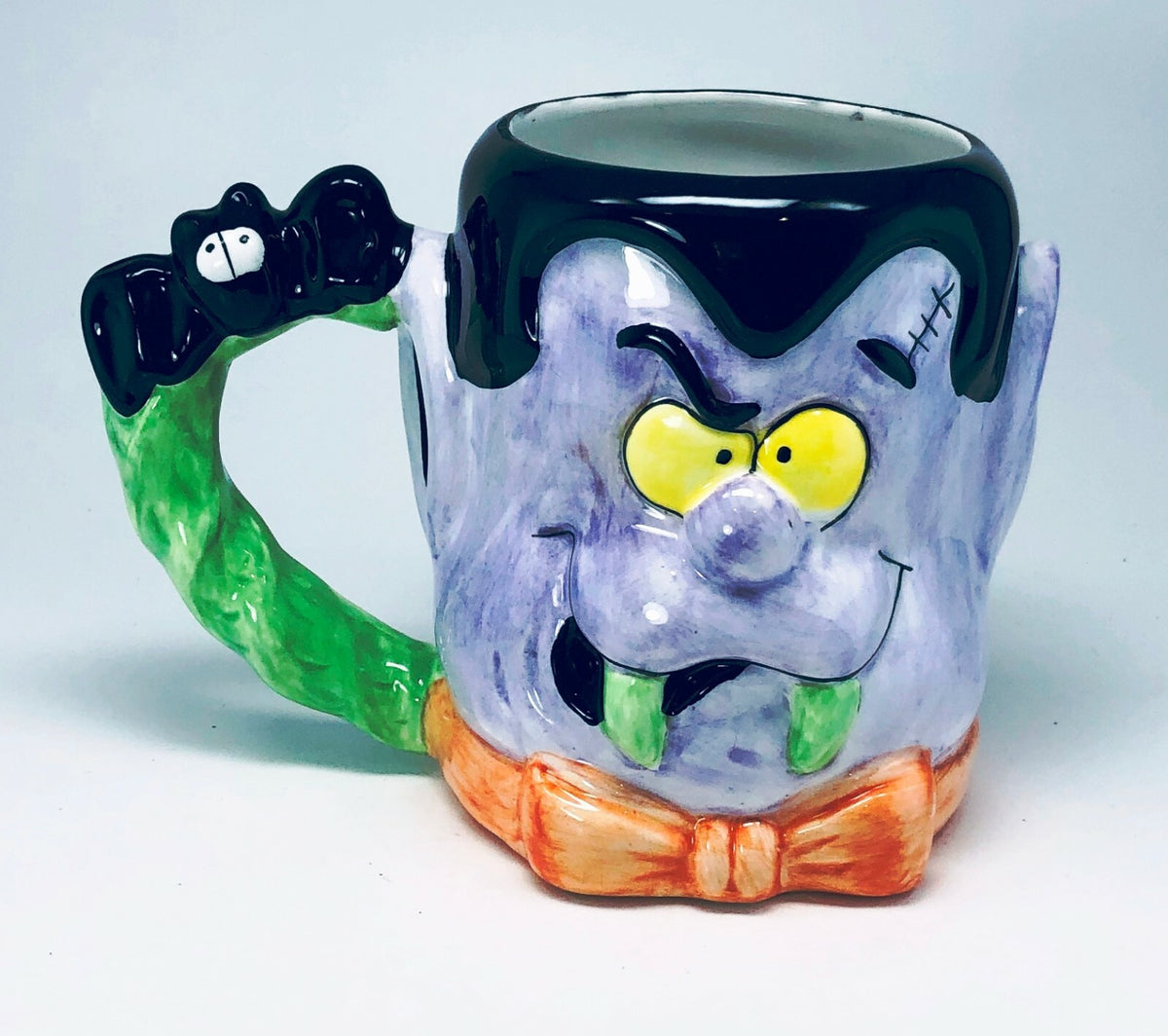 Vintage 3D Mug JCPenney Frankenstein Ghost Vampire Witch Home Collection Ceramic