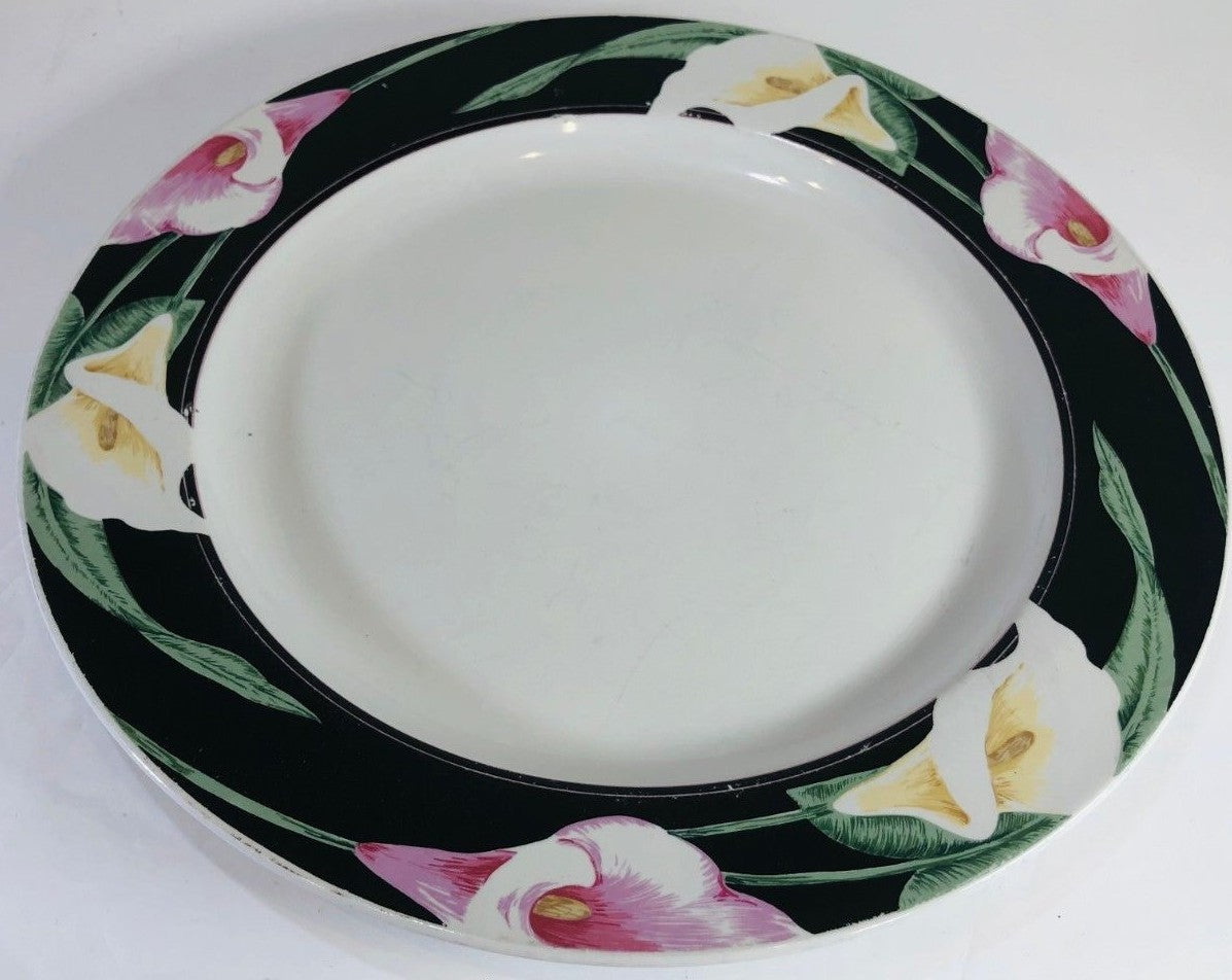 Tienshan Stoneware "CALLA LILIES" Oven to Table Dinnerware Collection # 2232