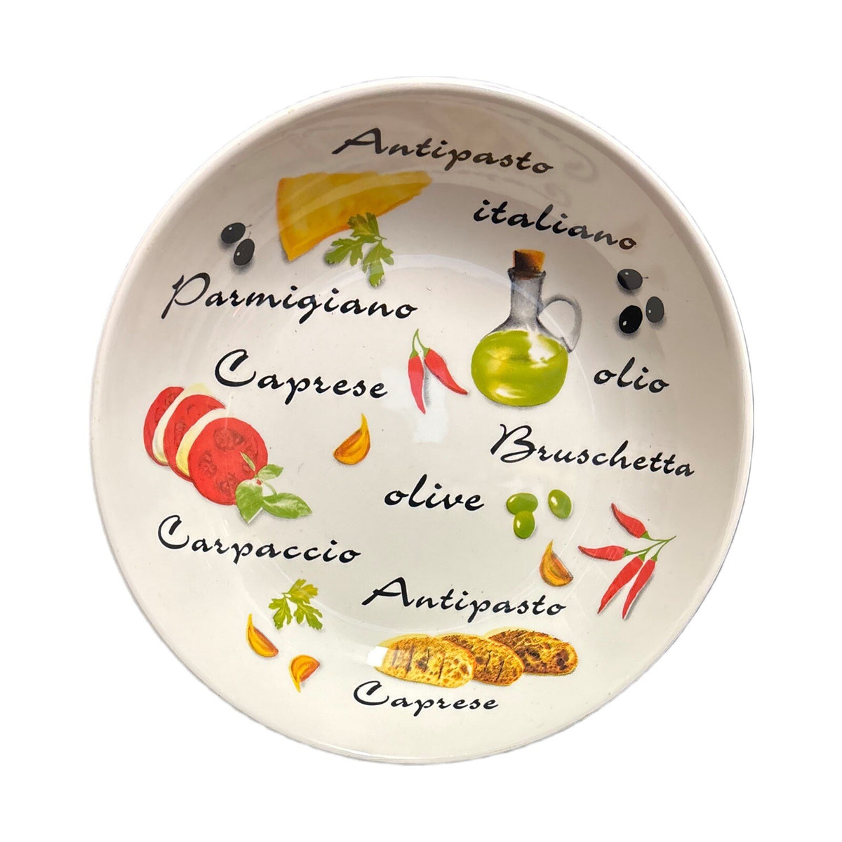 QUADRIFOGLIO Ceramica Pasta Serving Bowl Italian Antipasto Appetizer Pasta Dish