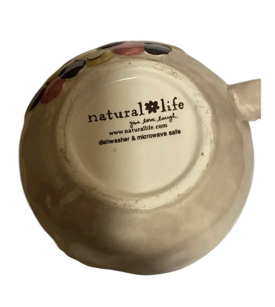 Natural Life Owl Mug • Peace Love Coffee • Colorful Ceramic Cup