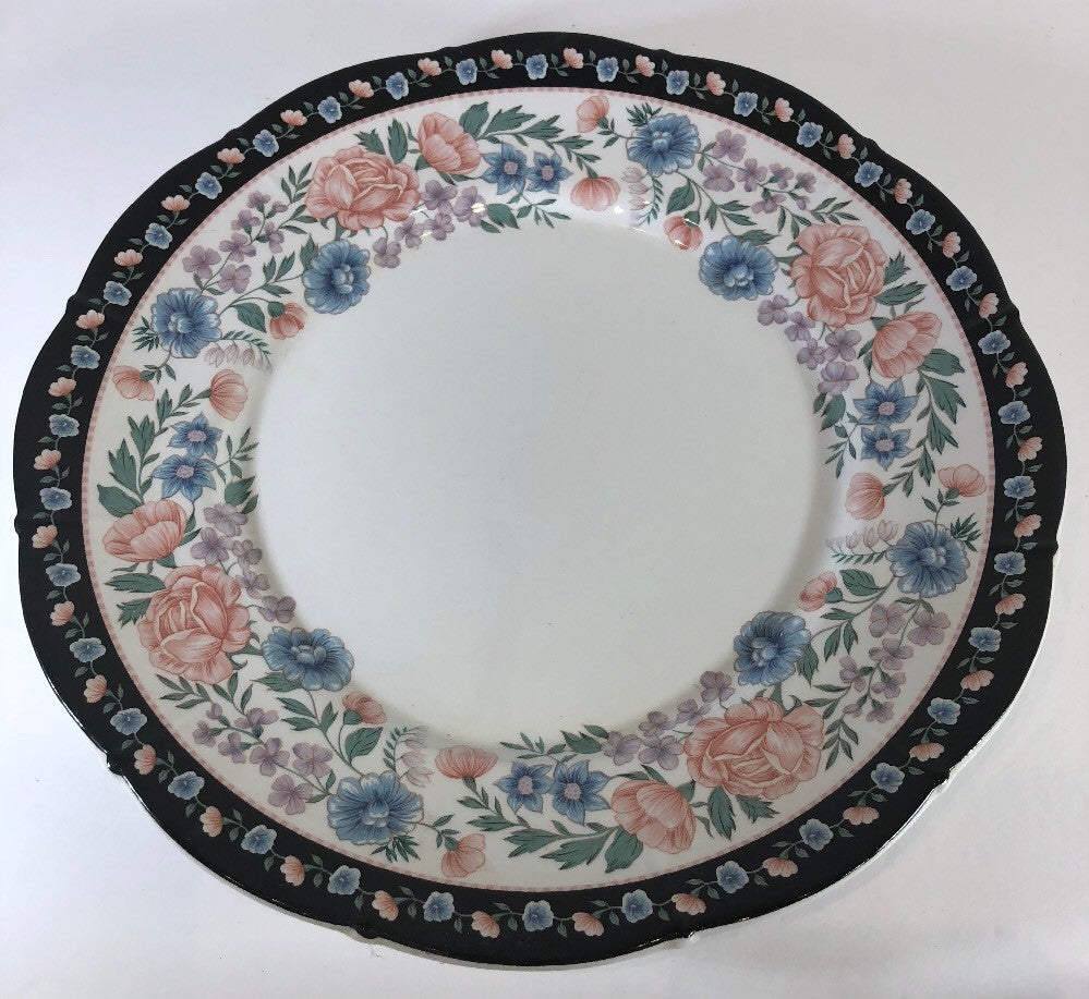 Sango ELIZABETH GRAY Chop Plate/Claremore  Collection 8104 Korea Oven Safe