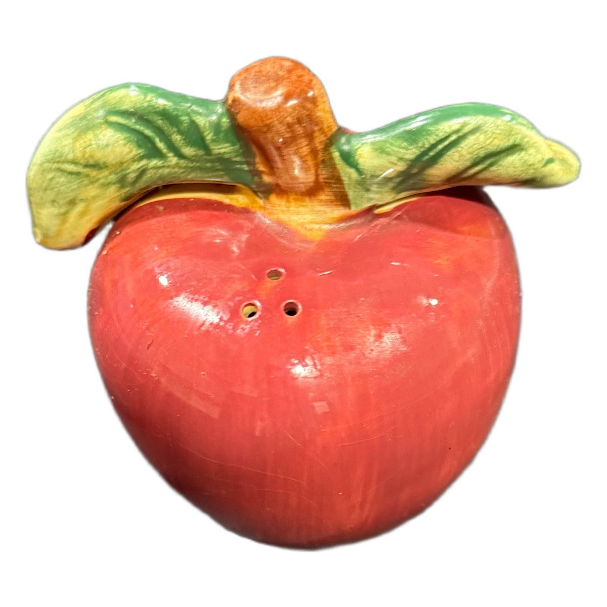 Sakura Apple Pear Salt & Pepper Shakers Set Hand Painted Ceramic Vintage