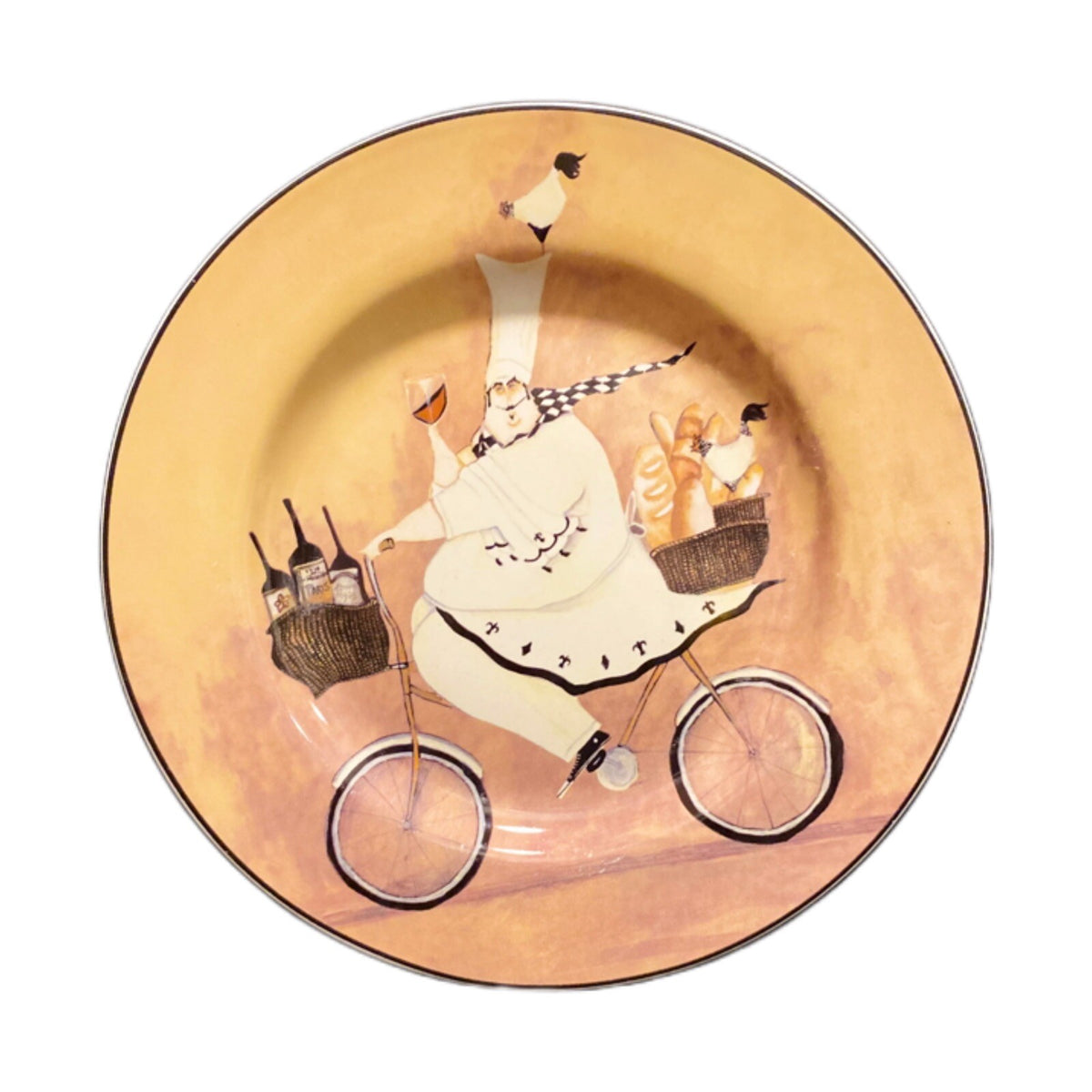 Sakura CHEFS TO GO 4 Salad Plates JENNIFER GARAND Stoneware Dessert Dinnerware
