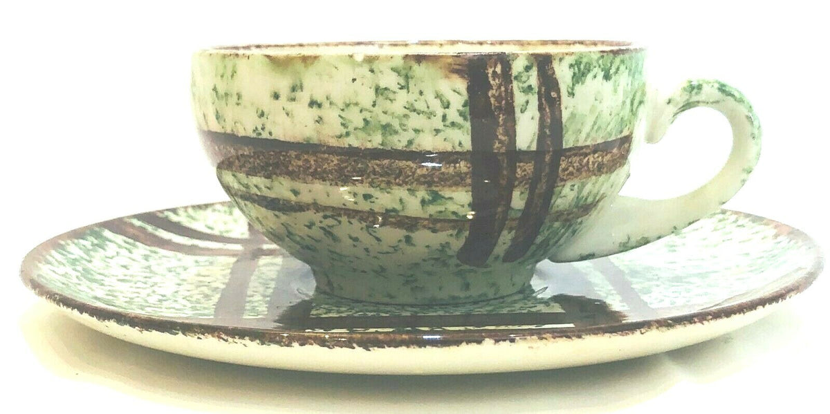 Blue Ridge RUSTIC PLAID Southern Pottery Hand Painted Dinnerware Collection USA