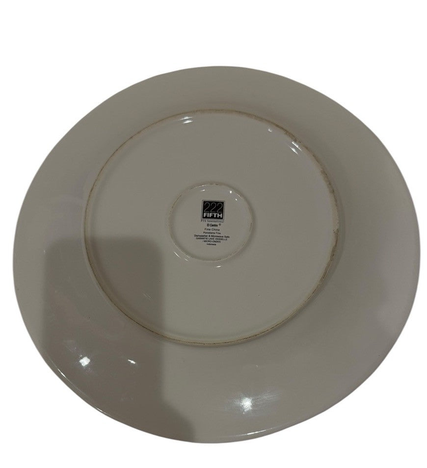 222 Fifth El Centro 12.5” D Serving Platter Mexican Style Ceramic