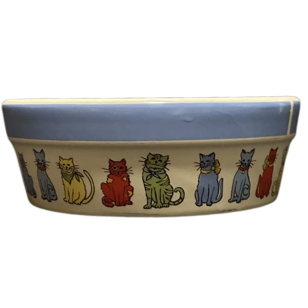 Signature Housewares My Friends Cat & Dog Food Water Bowls Set of 2 Ceramic