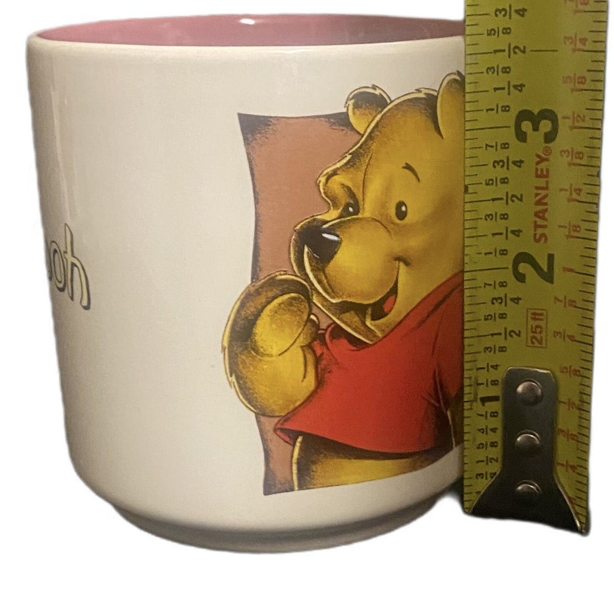 Vintage Disney Mug WINNIE THE POOH Portrait Ceramic 12oz Coffee Tea Cup Thailand