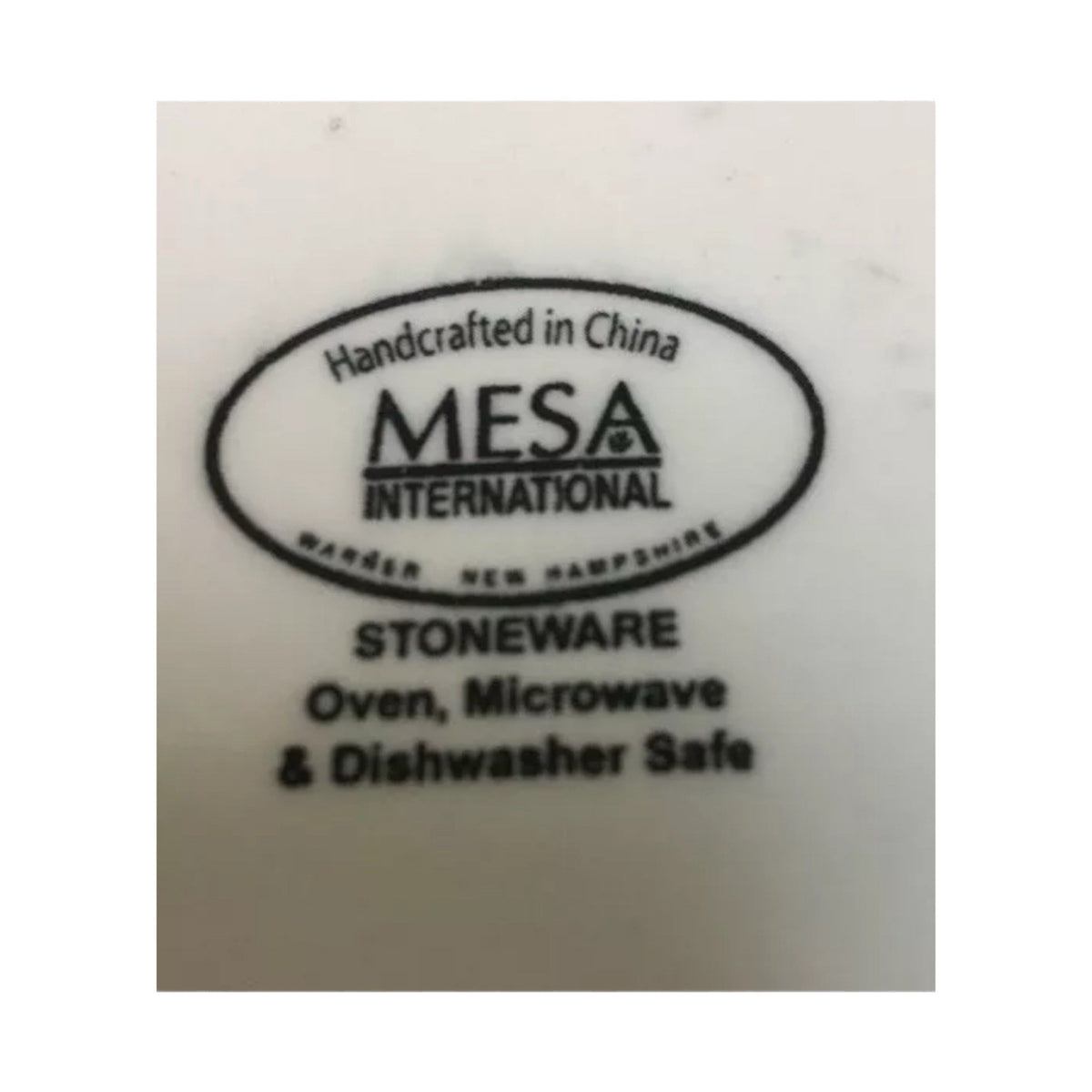 Mesa Intl Stoneware Plates Set/4 Hand Painted Stork Baby Shower 8.5” Oven Safe