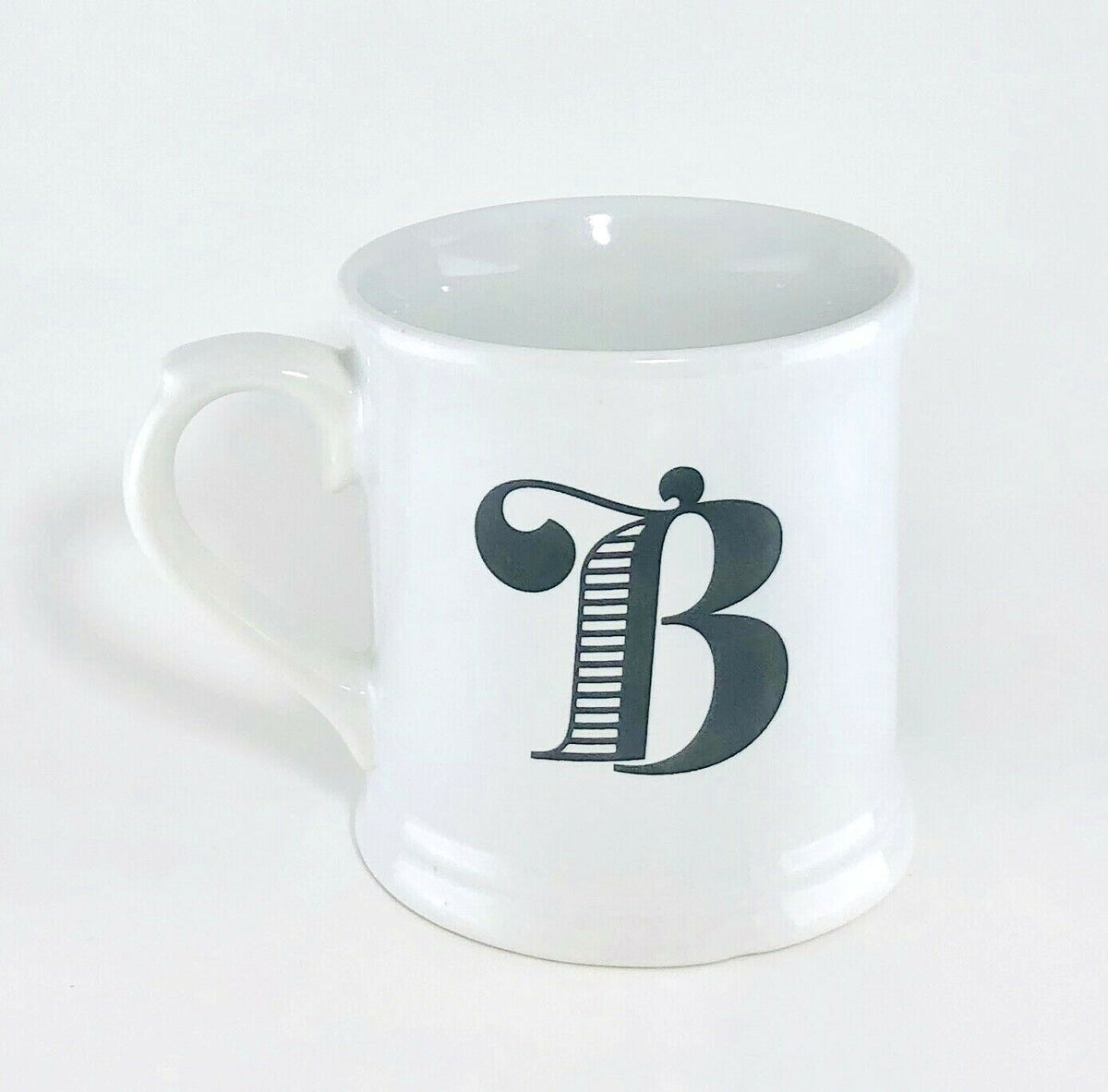 Holiday Home Monogram Ceramic Coffee Mug Personalized Name Letter Initial Cup 