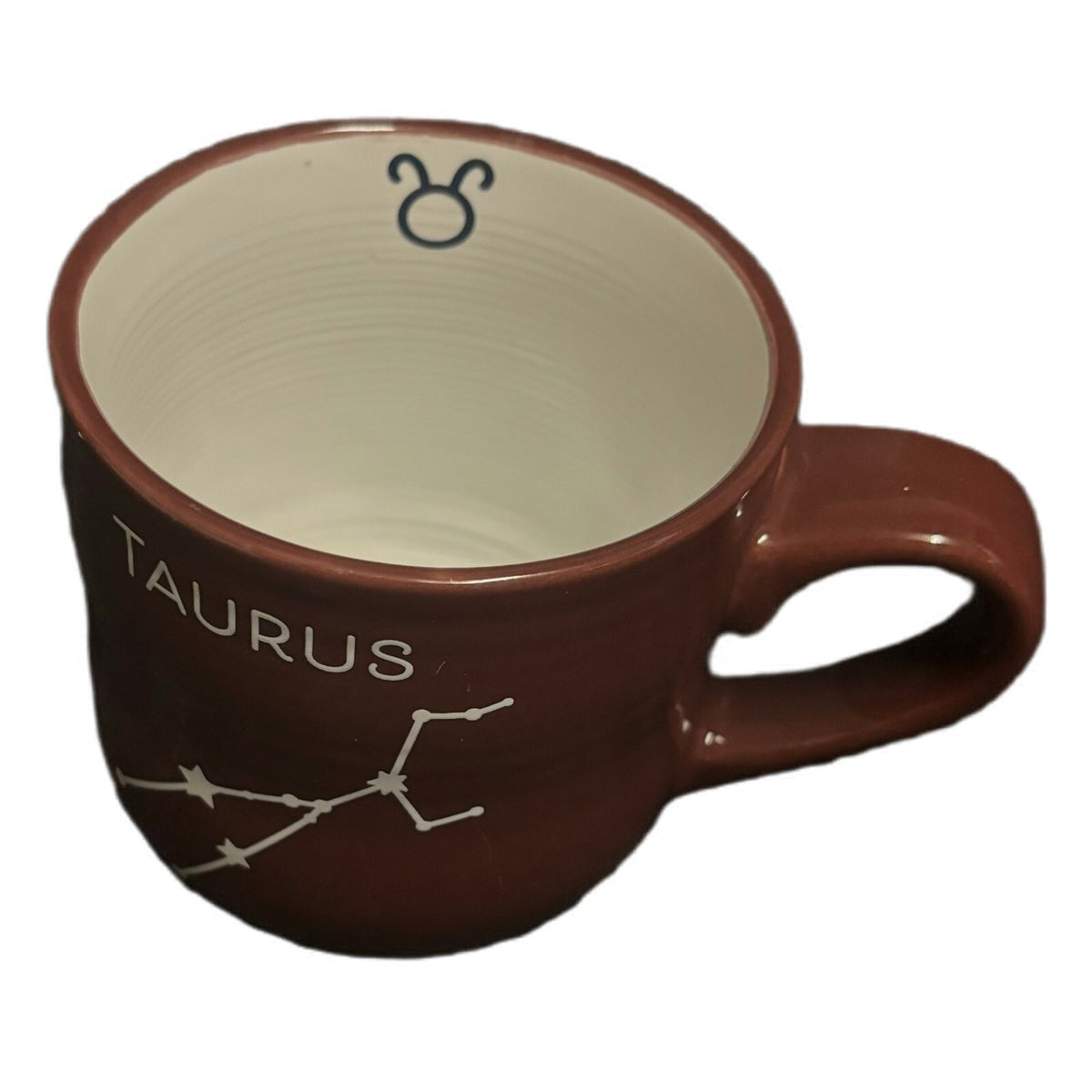 Zodiac Sign TAURUS Mug Bull Horoscope Symbol Coffee Tea Astrology Maroon Cup